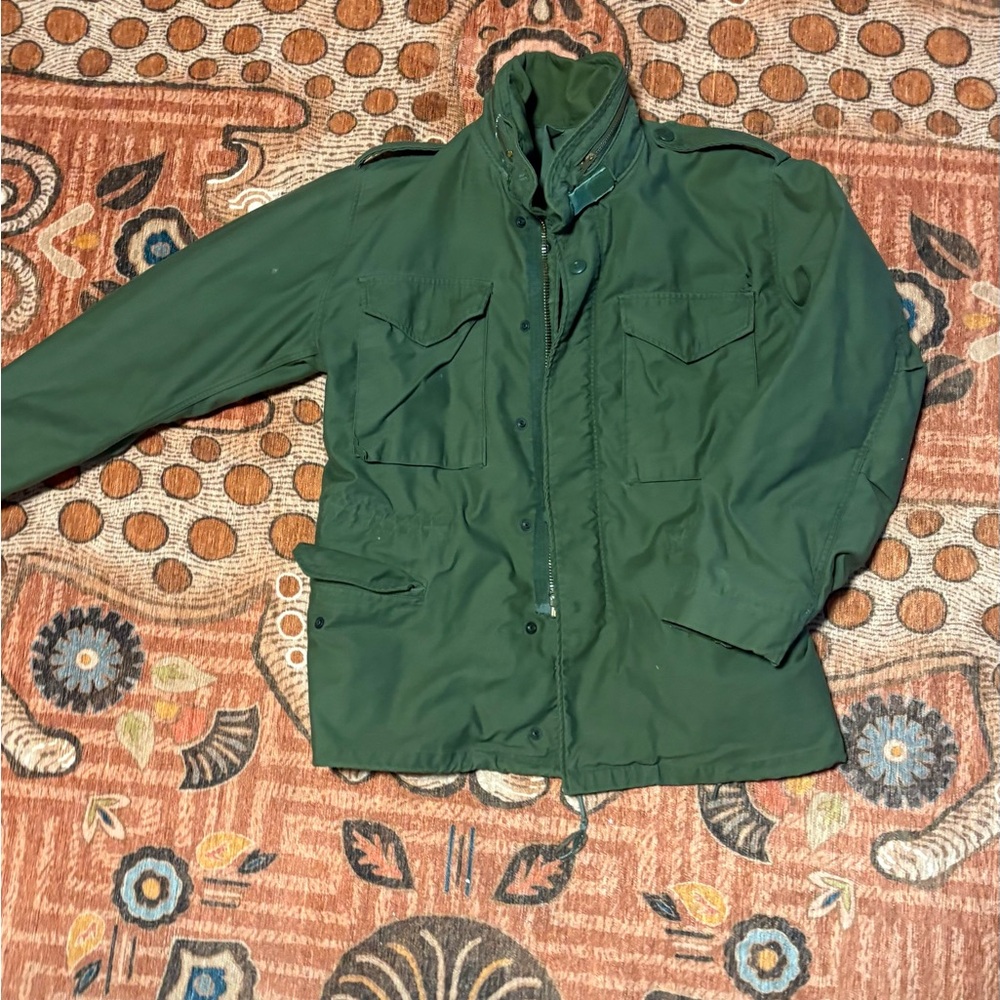 Classic Olive Military Field Jacket